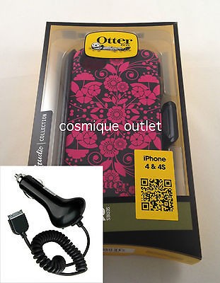 Otterbox iPhone 4 4S Defender Case Studio Eternality Perennial & Car 