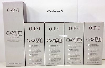 OPI Axxium Gel System   Clear 8oz, Soft Pink, Opaque Pink 4.5 oz Brand 