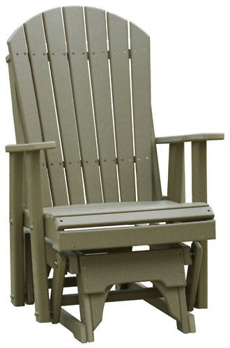 Luxcraft Poly 2 Adirondack Style Outdoor Porch Glider