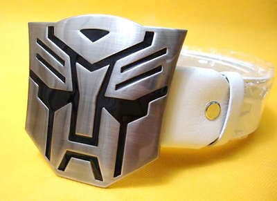 EGO09 Korea Transformers Cartoon Mens Buckle Faux Leather +Free 