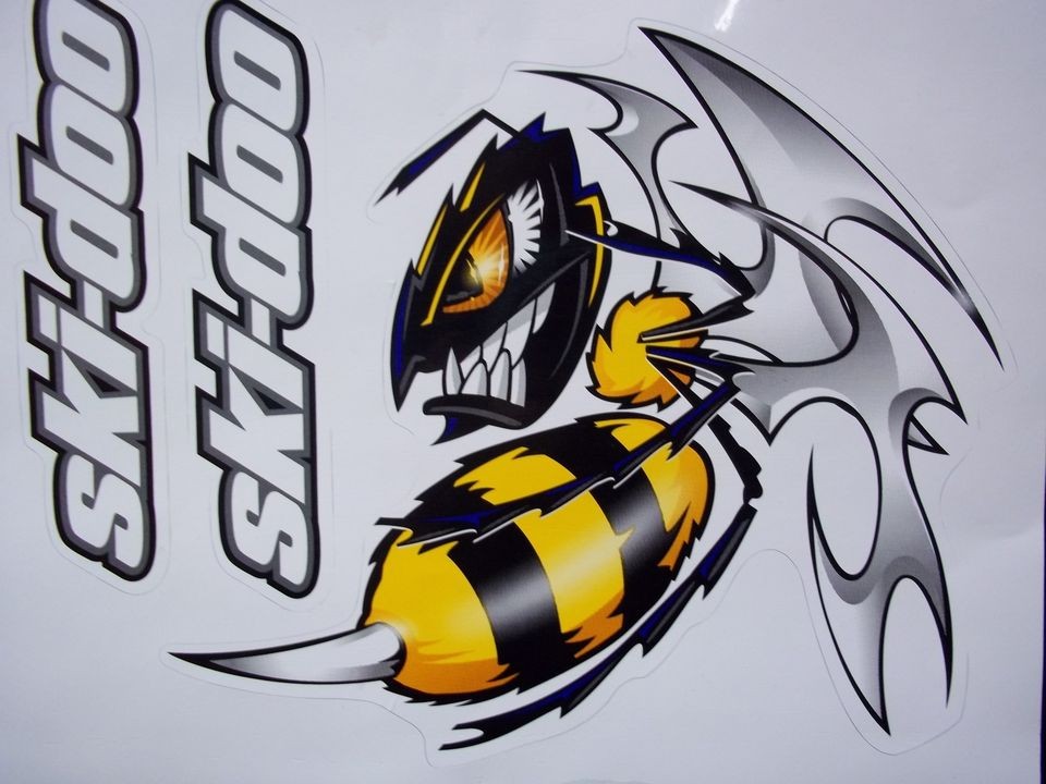 SKI DOO KILLER BEE DECAL SET OF 2