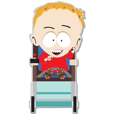 South Park Timmy car bumper sticker decal 3 x 5