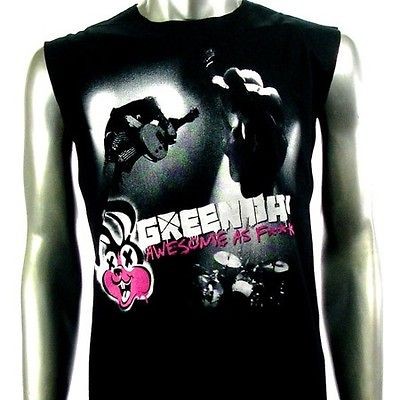 Sz M Green Day Billie Joe Sleeveless T Shirt Tank Top Punk Rock Men 