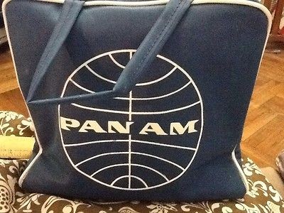 Original Vintage Small Size PAN AM Airline Bag 60s70s Stewardess 