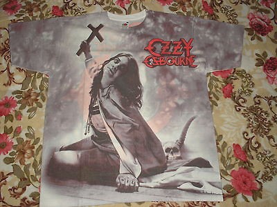 OZZY OSBOURNE SHIRT ALLOVER BLIZZARD OF OZZ HEAVY METAL NEW CULT RARE 