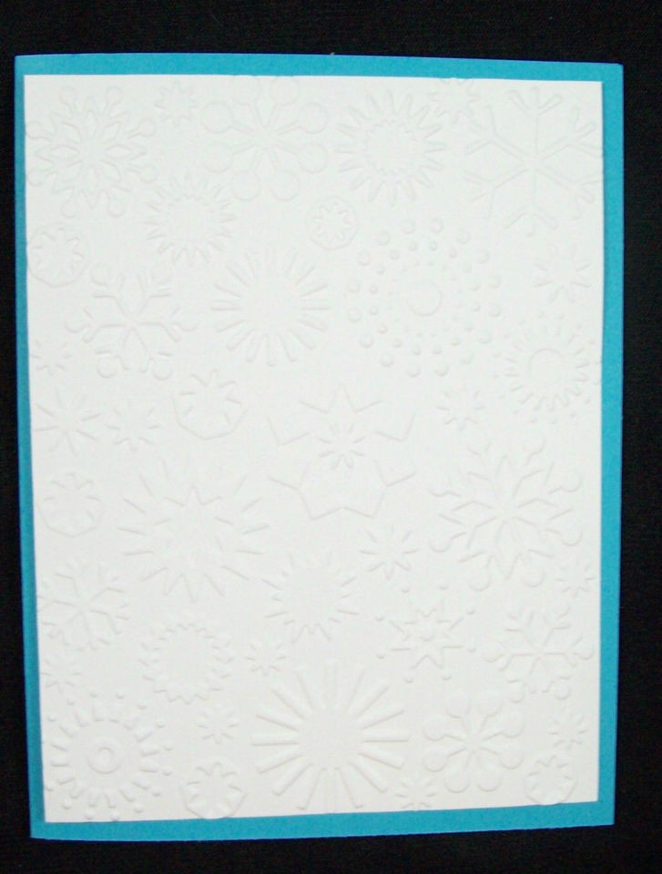 Stampin Up Whisper White Embossed Card Front Layers 6PK Buy 10 Pks 