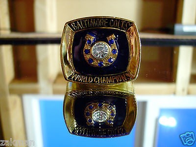 1970 BALTIMORE COLTS SUPER BOWL RING REPLICA JOHNNY UNITAS