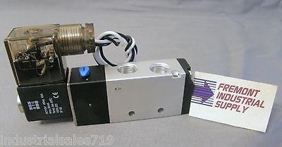 way pneumatic solenoid valve 1/4 NPT 24 volt DC