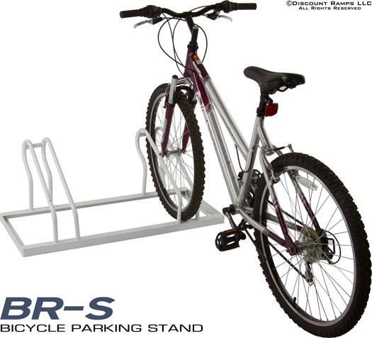 NEW FLOOR BIKE PARKING RACK 2 BICYCLE STORAGE GARAGE STAND (BR S)