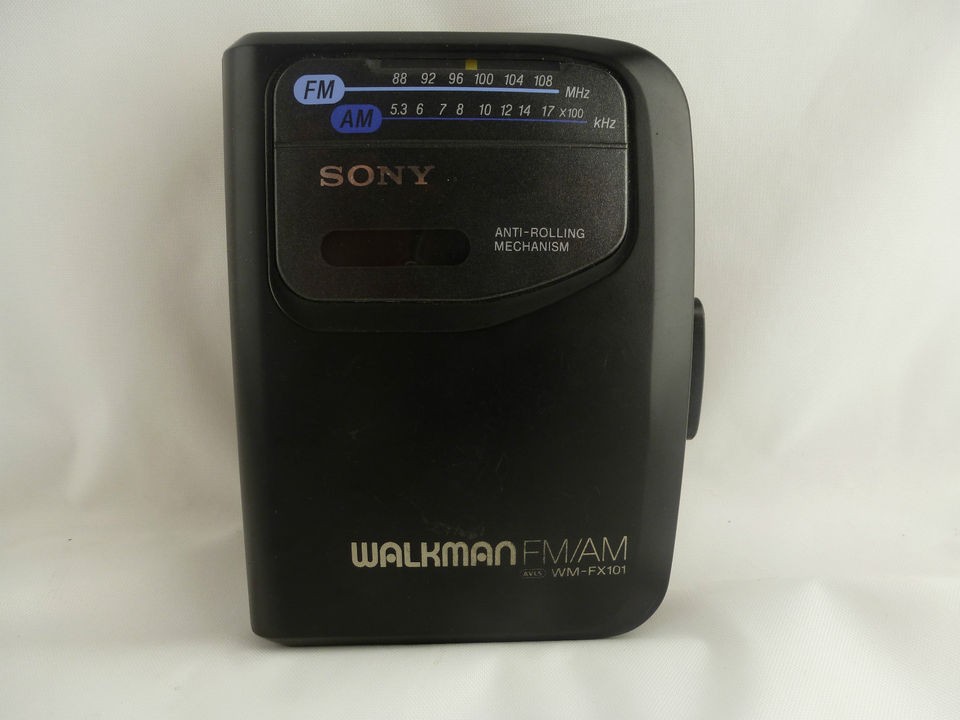 Sony Walkman WM FX101 Portable Cassette Player & AM/FM Radio w/ Belt 