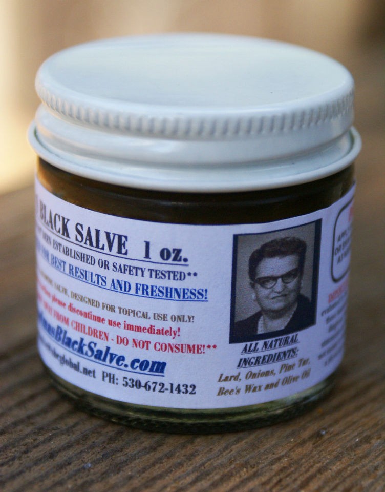 Grandmas Black Salve  NATURAL DRAWING OINTMENT  1oz  NO Bloodroot/Non 