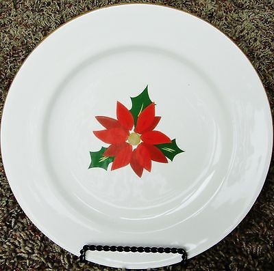 Pier 1 Imports Set Of 8 O Tannenbaum Christmas Poinsettia Salad 