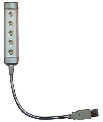 NEW Ritelite LPL792 Wireless USB 5 LED Touch On Computer Light