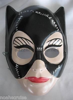 catwoman mask plastic half batman costume accessory pvc licensed 1992 