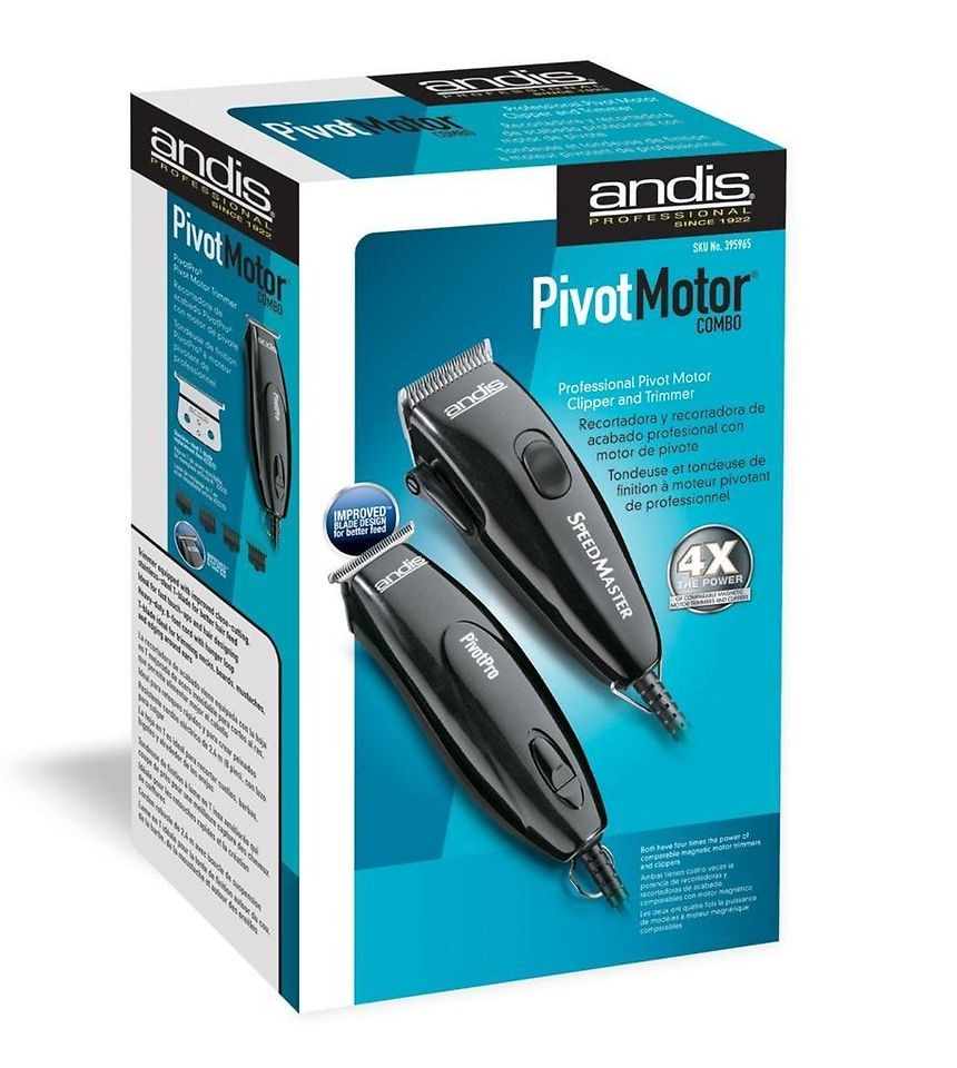   Black Speed Master Clipper + Pivot Pro Trimmer Combo 24075 Motor