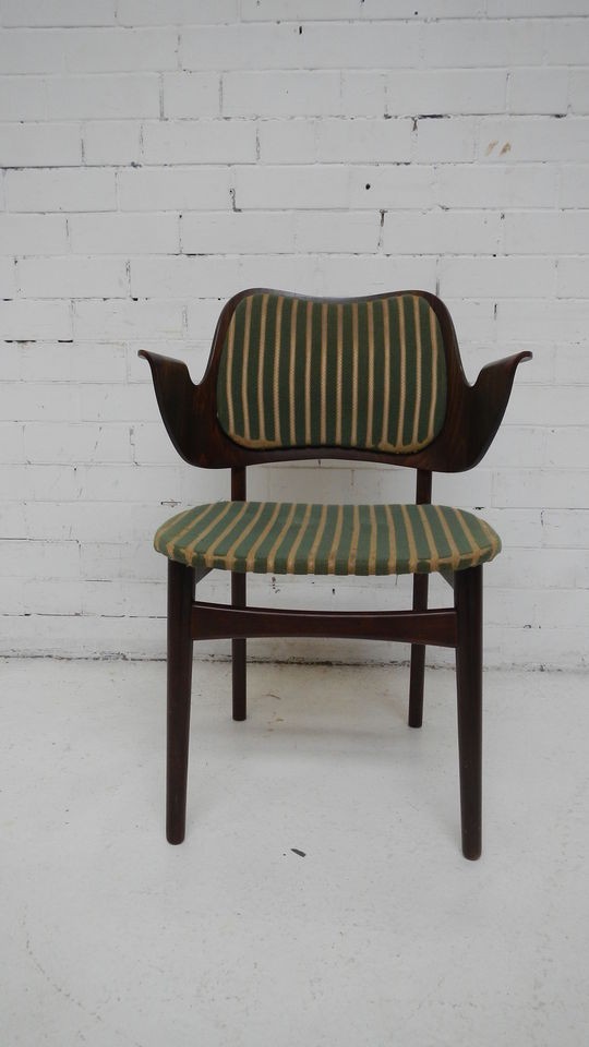   VINTAGE DANISH HANS OLSEN BENTWOOD PLYWOOD SHELL CHAIR   1950s