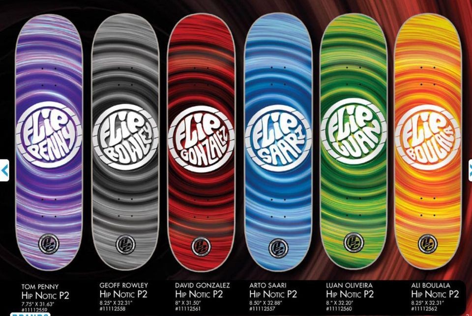 FLIP P2 Construction Skateboard Deck   HipNotic series   6 Sizes 