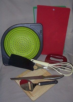 Lot Kitchen Utensils Silicone Colander Strainer Kitchenaid Chopper 