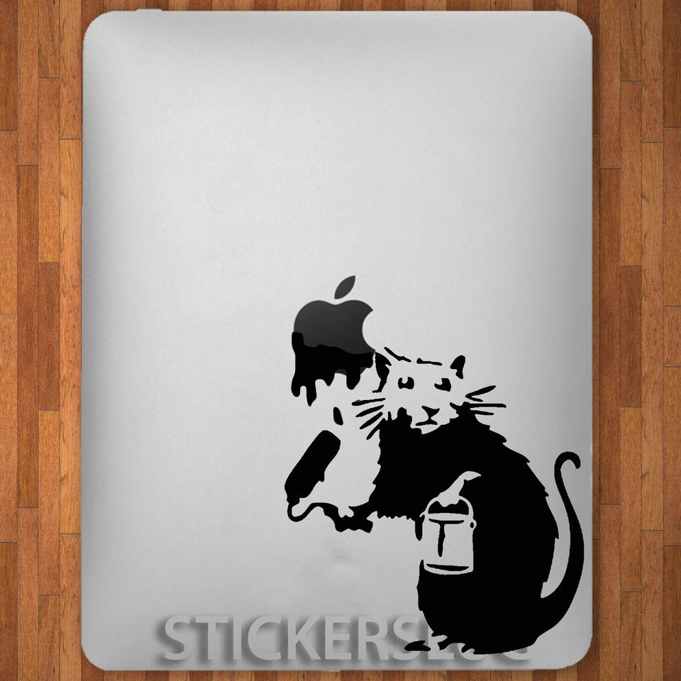 BANKSY HOLLYWOOD STREET GRAFFITI RAT Vinyl Decal Sticker for Apple i 