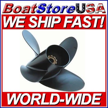 Mercury 130 250 hp Alpha & Brovo 4 blade Aluminum prop