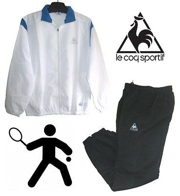 LE COQ SPORTIF TENNIS TRACKSUIT ADULTS * NEW JACKET & PANT BOTTOMS 