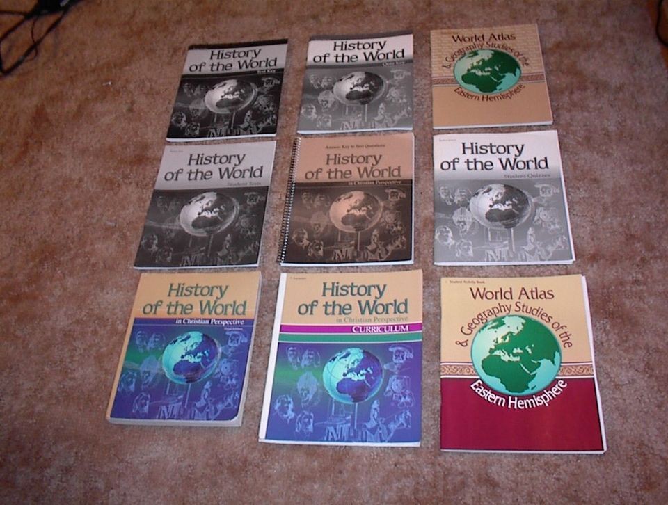 ABEKA 7th GRADE HISTORY OF THE WORLD 3rd EDITION SET SAVE $45.00