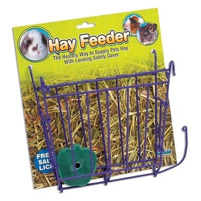   WITH SALT LICK & HANGER FOR RABBIT GUINEA PIG FERRET FEED FOOD RACK