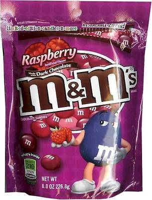 Bag Dark Chocolate RASPBERRY M&Ms ~ 8oz, 226g ~ M&Ms M&M ~ Limited 