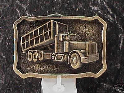 Xmas Gift Roll Off Garbage Truck Belt Buckle Trash