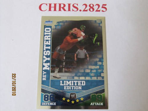 SLAM ATTAX MAYHEM RAY MYSTERIO LIMITED EDITION CARD