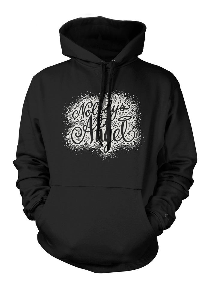 Nobodys Angel Halo Wings Diva Sassy Flirty Naughty Bold Fun Hoodie 