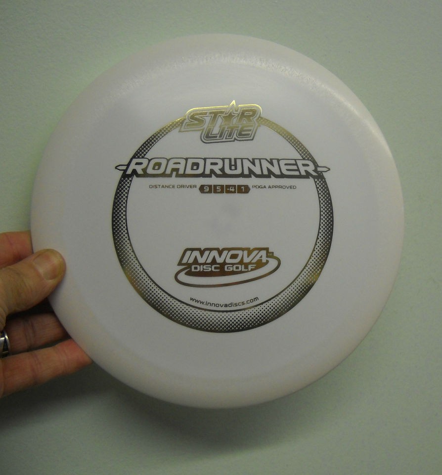 Innova Test Run StarLite Roadrunner Golf Disc White 145g   FREE 