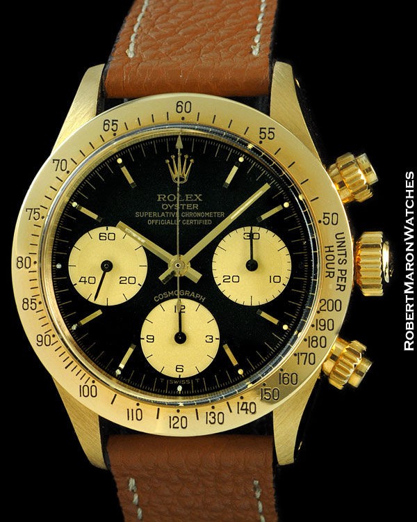 ROLEX VINTAGE DAYTONA 6265 CHRONOGRAPH 18K MINT +++