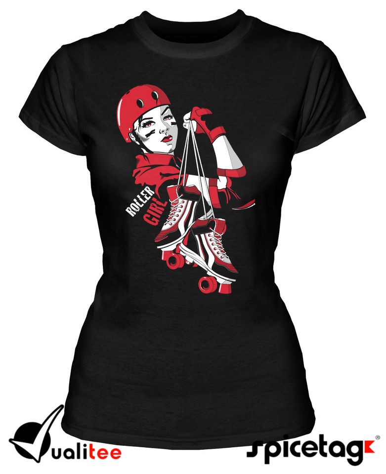 Roller Derby T shirt Whip it Tshirt Roller Skates Chick Sport Tee 