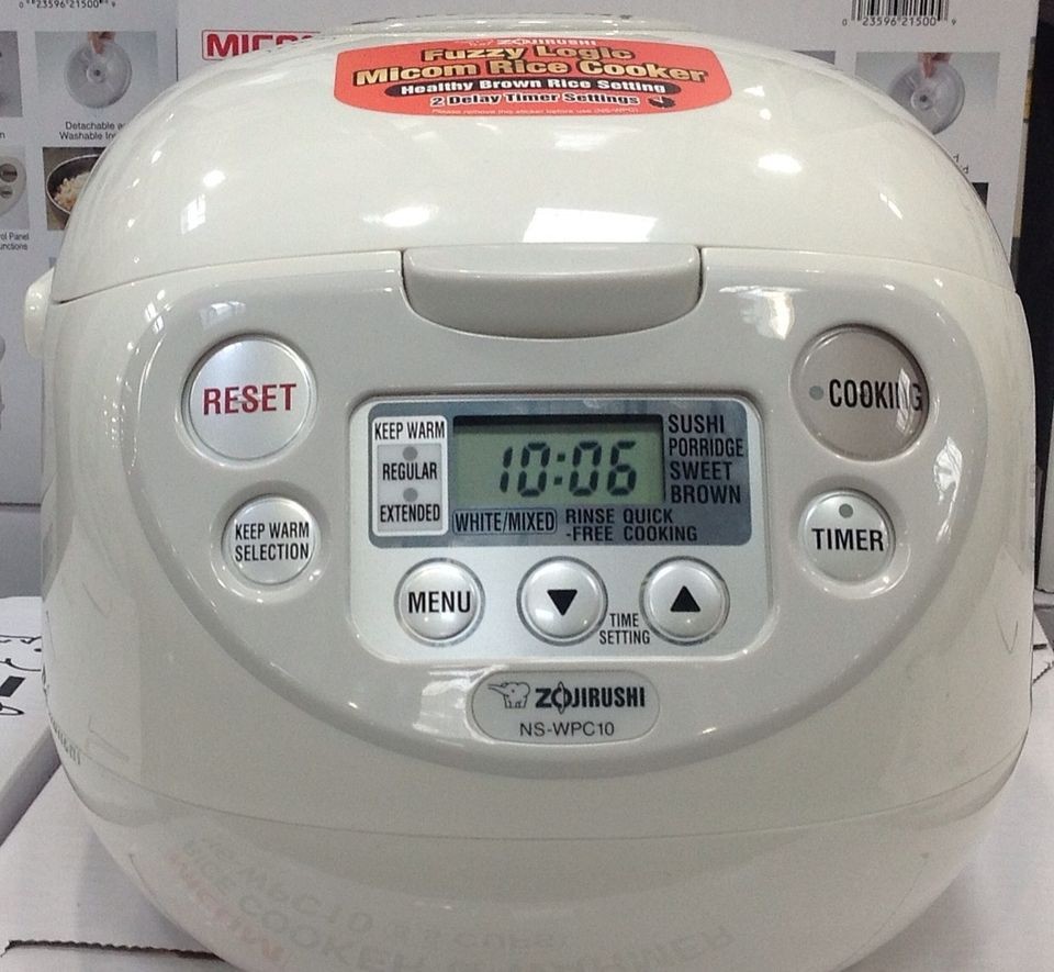 Zojirushi Micom Rice Cooker/Steam & Warmer 5.5 Cups NS WPC10 (New N 