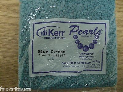 BEADS INJECTION WAX KERR PEARLS BLUE ZIRCON 1 LB BAG HIGH RESOLUTION