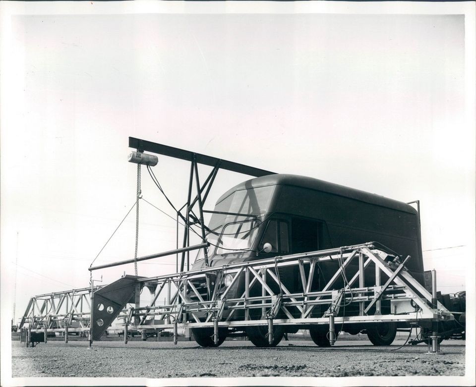 1959 Chicago, Illinois Road Testing, Transverse Profilometer Press 