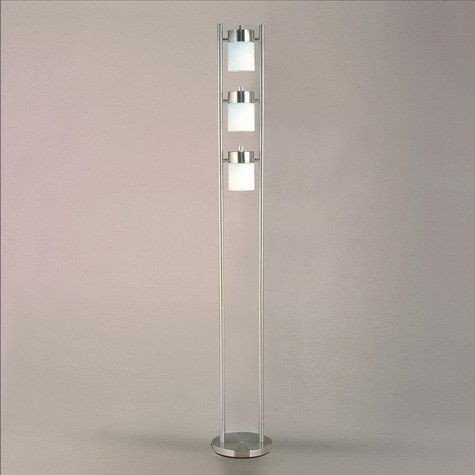 Contemporary Floor Lamp with 3 rotating lights New 65H