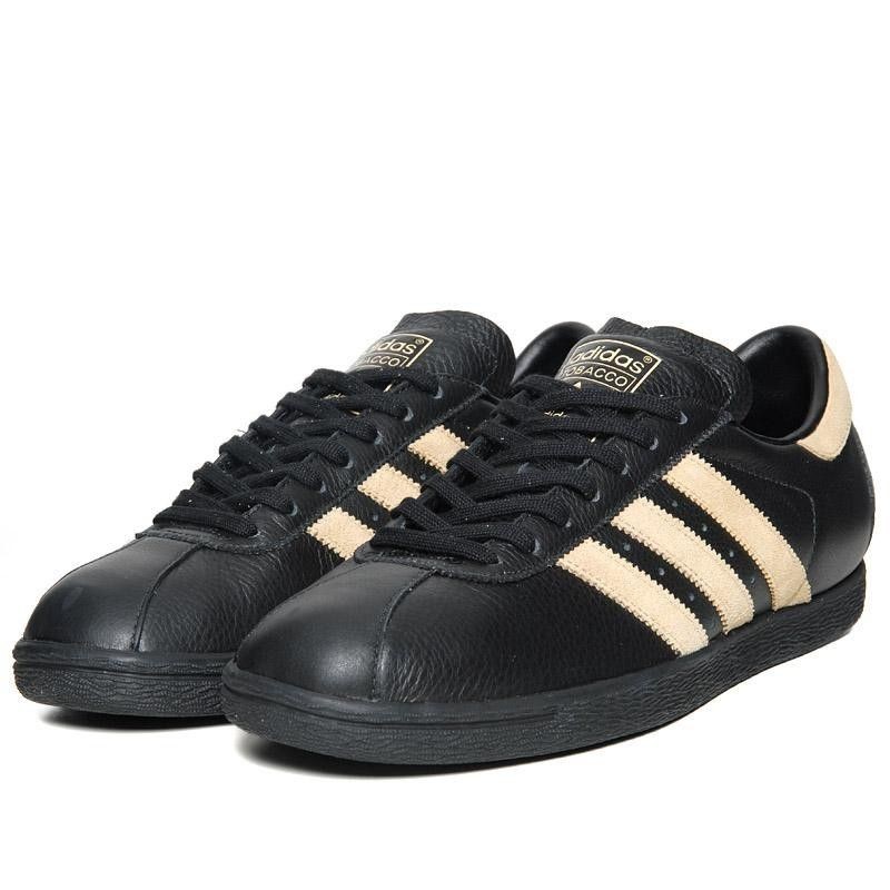 ADIDAS TOBACCO TRAINERS BNIB V24511 ORIGINALS BLACK LONDON ROM MALMO