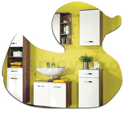 RUBBER DUCK ACRYLIC BATHROOM MIRROR   SHATTER RESISTANT HOME DECOR 