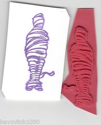 MUMMY in Bandages Rubber Stamp unmounted rubber stamp    
