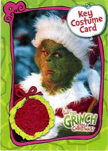 THE GRINCH MOVIE COSTUME CARD CC2 PIECE OF SANTA SUIT