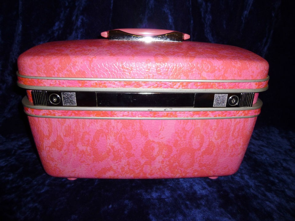 Vntg Samsonite Luggage Travel Train Cosmetic Suitcase Cosmopolitan 