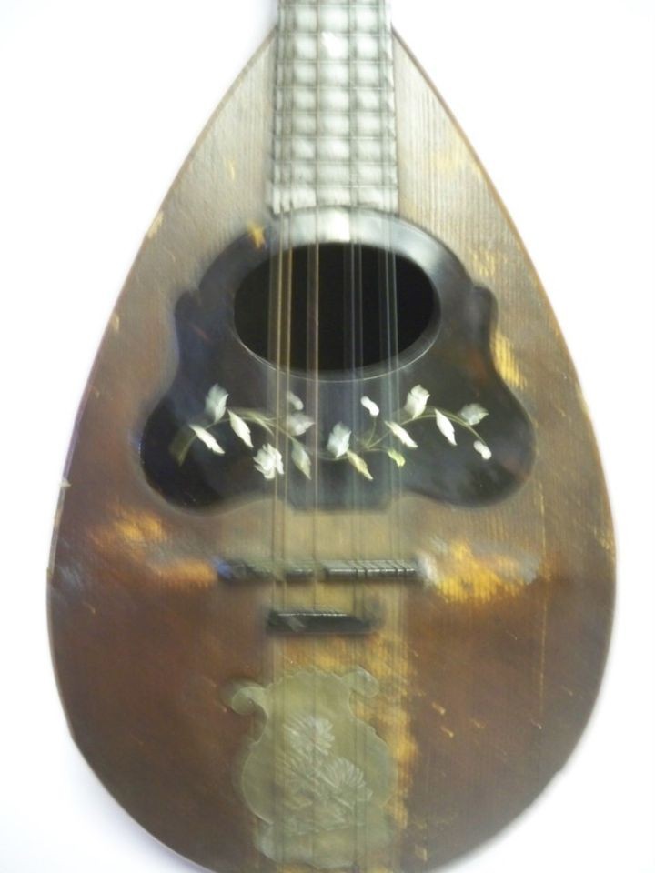 An Antique GIOVANNI DE MEGLIO E FIGLO Bowl Back Mandolin 1896