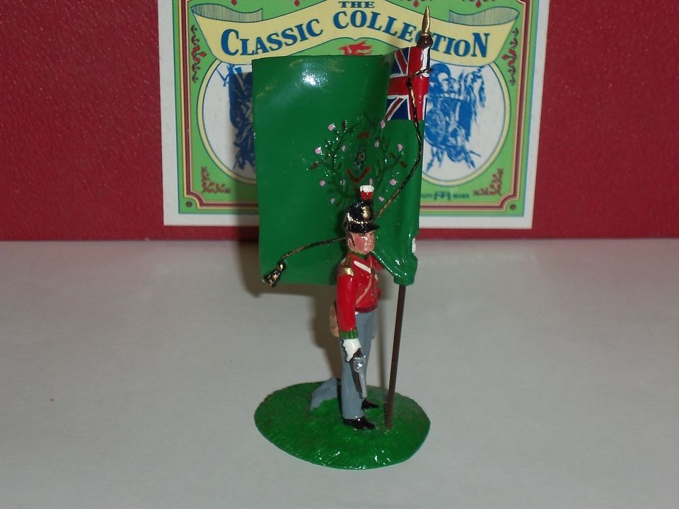 TROPHY WA2RC NAPOLEONIC WAR REGIMENTAL COLOUR ENSIGN METAL TOY SOLDIER 