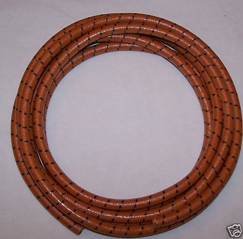 Spark Plug wire  Cloth covered 9mm orange 10 feet