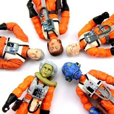 Lot 5 Different Star Wars Pilot 2008 The Clone Wars Oola Figures S92