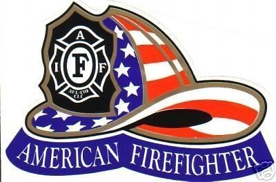NEW 2 I.A.F.F. FIRE HELMET FIREFIGHTER STICKER DECAL NEW