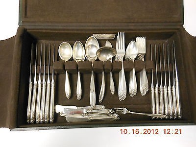 International Sterling Silver Flatware Set   Prelude Pattern   No Mono 