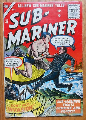 Sub Mariner #42 Atlas 1955 Last golden age subby